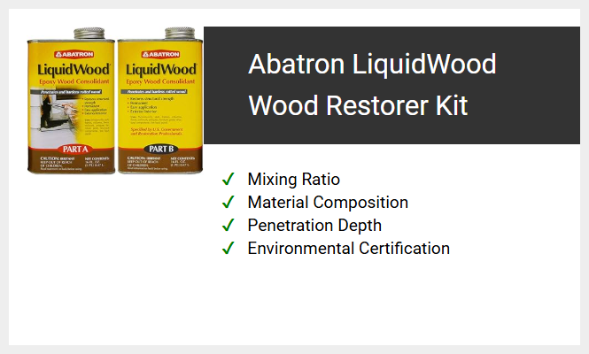 Abatron LiquidWood Wood Restorer Kit