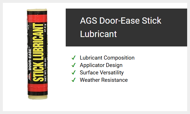 AGS Door-Ease Stick Lubricant