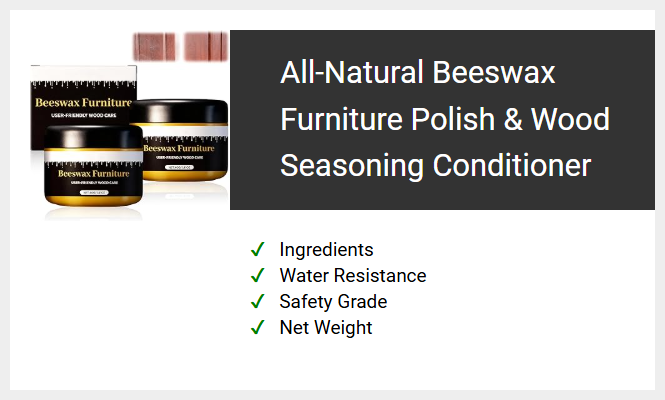 All-Natural Beeswax Furniture Polish & Wood Seasoning Conditioner