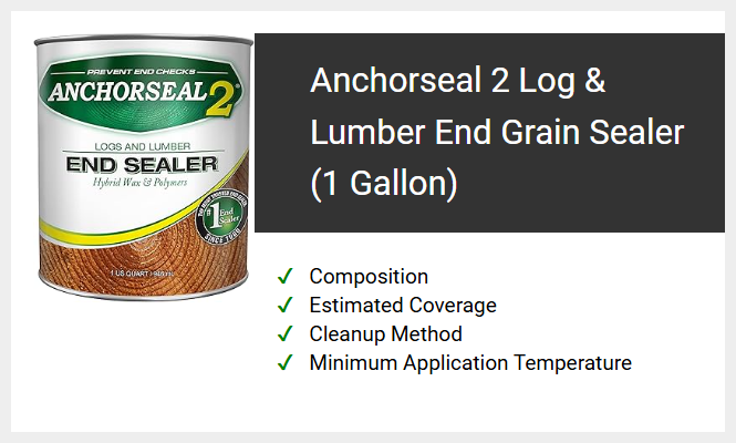 Anchorseal 2 Log & Lumber End Grain Sealer (1 Gallon)
