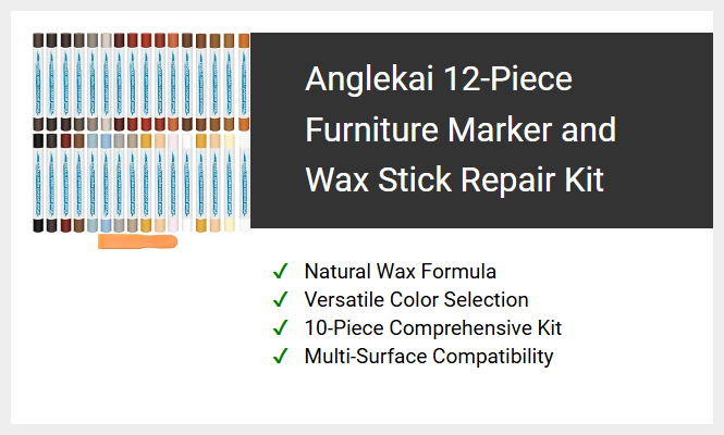 Anglekai 12-Piece Furniture Marker and Wax Stick Repair Kit