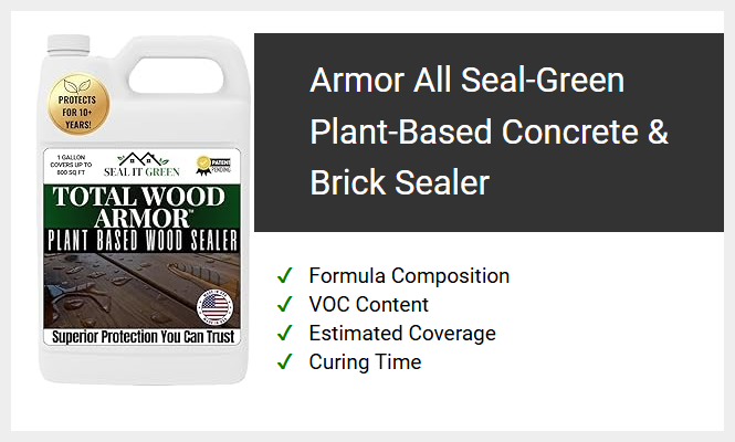 Armor All Seal-Green Plant-Based Concrete & Brick Sealer