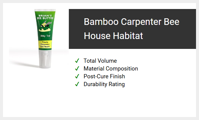 Bamboo Carpenter Bee House Habitat