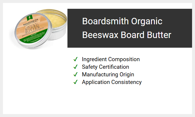 Boardsmith Organic Beeswax Board Butter