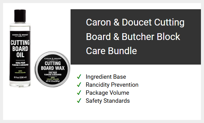 Caron & Doucet Cutting Board & Butcher Block Care Bundle