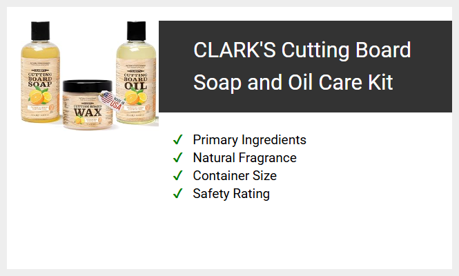 CLARK'S Cutting Board Soap and Oil Care Kit