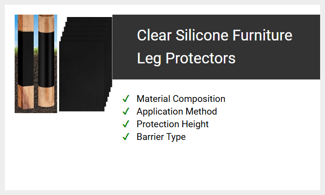 Clear Silicone Furniture Leg Protectors