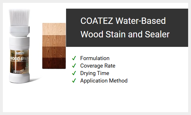 COATEZ Water-Based Wood Stain and Sealer