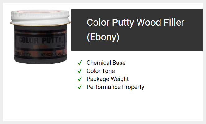 Color Putty Wood Filler (Ebony)