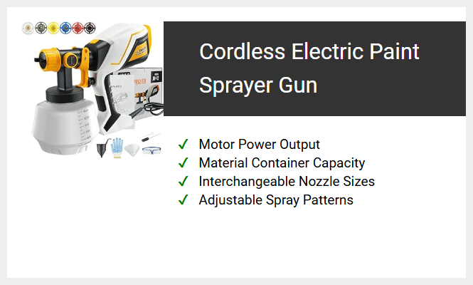 Cordless Electric Paint Sprayer Gun