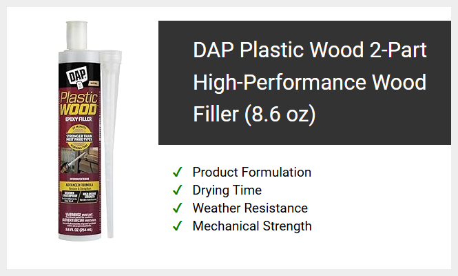 DAP Plastic Wood 2-Part High-Performance Wood Filler (8.6 oz)