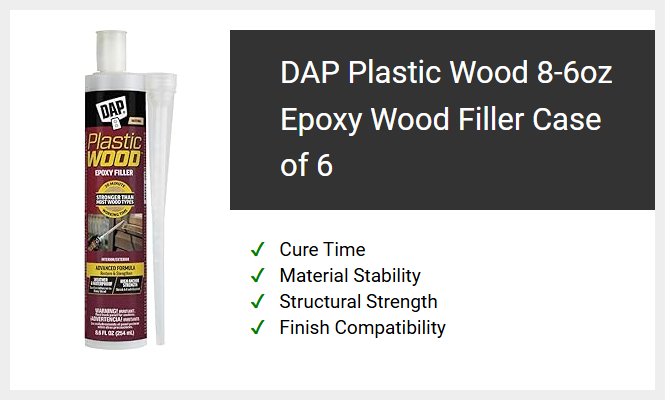 DAP Plastic Wood 8-6oz Epoxy Wood Filler Case of 6