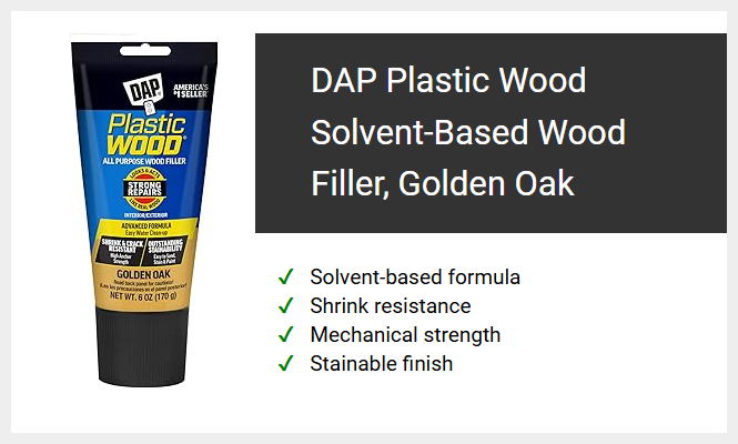 DAP Plastic Wood Solvent-Based Wood Filler, Golden Oak