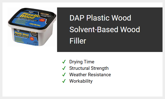DAP Plastic Wood Solvent-Based Wood Filler
