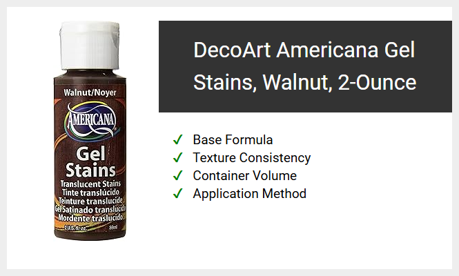 DecoArt Americana Gel Stains, Walnut, 2-Ounce