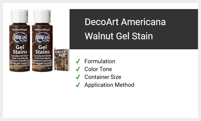 DecoArt Americana Walnut Gel Stain
