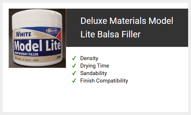 Deluxe Materials Model Lite Balsa Filler