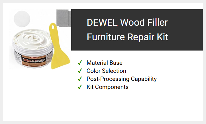 DEWEL Wood Filler Furniture Repair Kit
