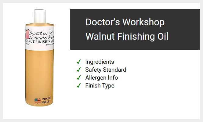 Doctor's Workshop Walnut Finishing Oil