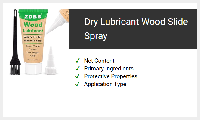 Dry Lubricant Wood Slide Spray