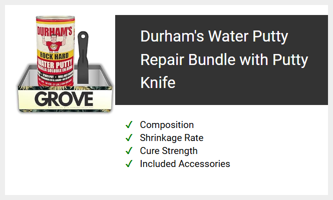 Durham's Water Putty Repair Bundle with Putty Knife