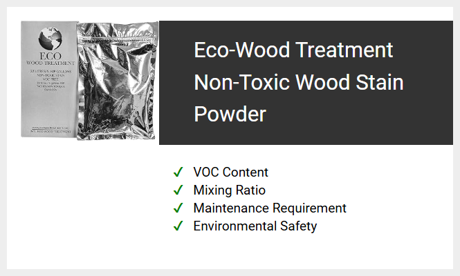 Eco-Wood Treatment Non-Toxic Wood Stain Powder