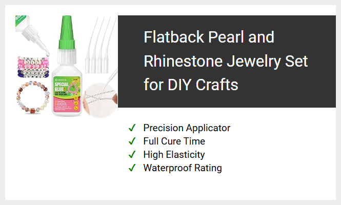 Flatback Pearl and Rhinestone Jewelry Set for DIY Crafts