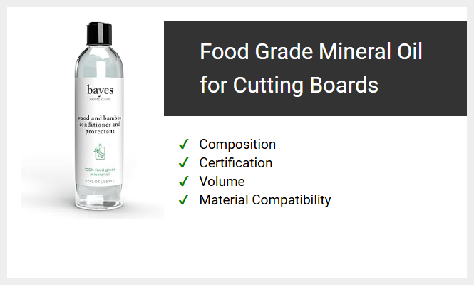 Food Grade Mineral Oil for Cutting Boards