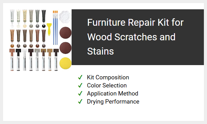 Furniture Repair Kit for Wood Scratches and Stains