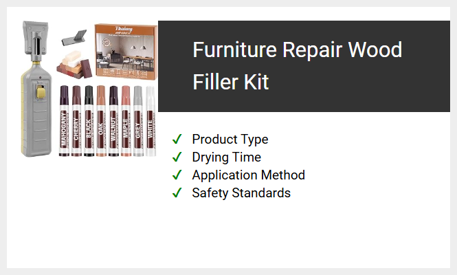 Furniture Repair Wood Filler Kit