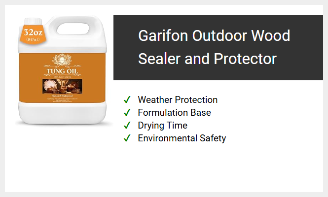 Garifon Outdoor Wood Sealer and Protector