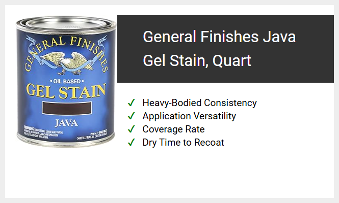 General Finishes Java Gel Stain, Quart
