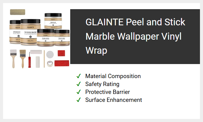 GLAINTE Peel and Stick Marble Wallpaper Vinyl Wrap