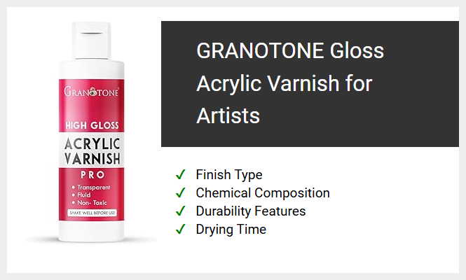 GRANOTONE Gloss Acrylic Varnish for Artists