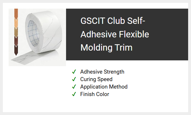GSCIT Club Self-Adhesive Flexible Molding Trim
