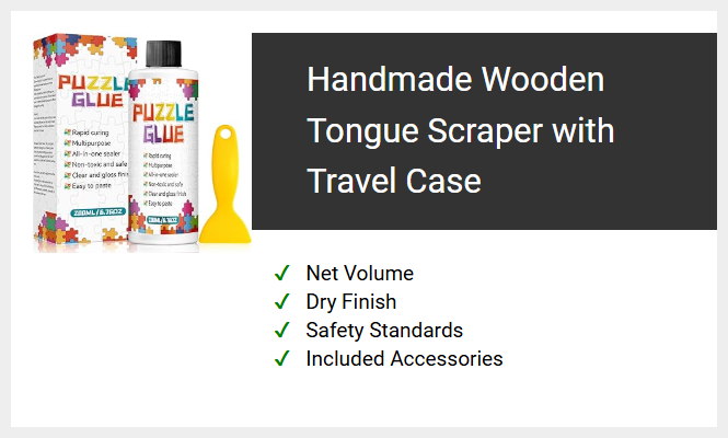 Handmade Wooden Tongue Scraper with Travel Case
