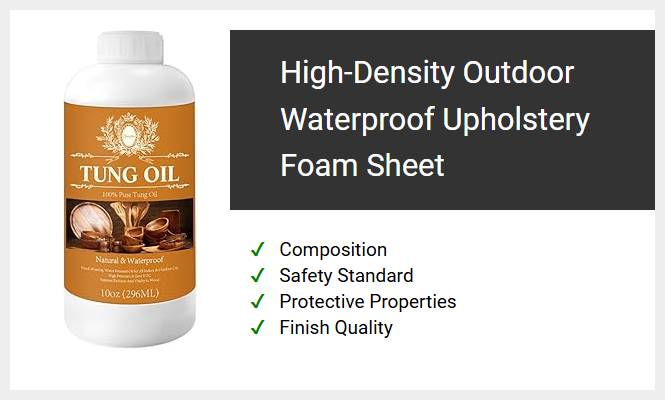 High-Density Outdoor Waterproof Upholstery Foam Sheet