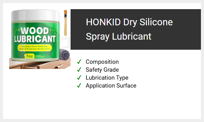 HONKID Dry Silicone Spray Lubricant