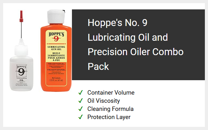 Hoppe's No. 9 Lubricating Oil and Precision Oiler Combo Pack