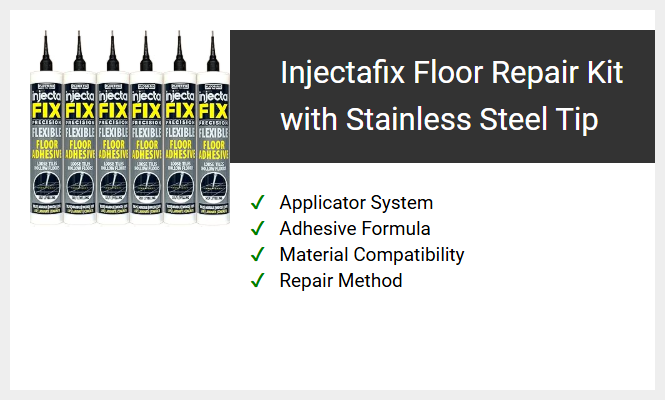 Injectafix Floor Repair Kit with Stainless Steel Tip