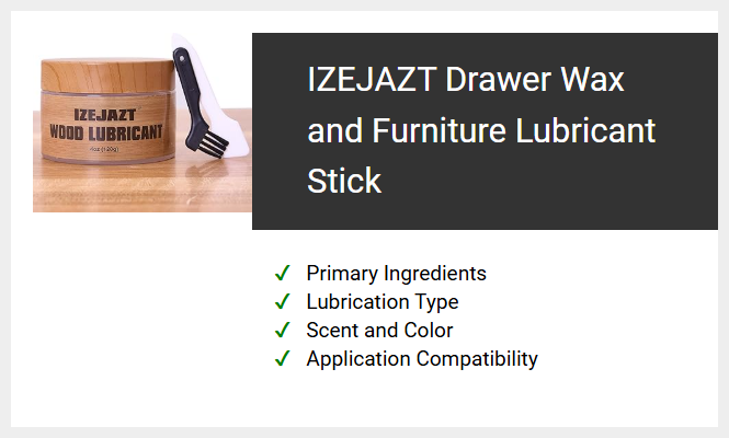 IZEJAZT Drawer Wax and Furniture Lubricant Stick