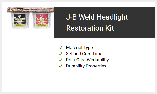 J-B Weld Headlight Restoration Kit