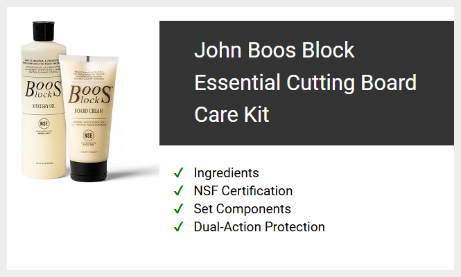 John Boos Block Essential Cutting Board Care Kit