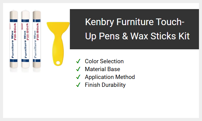 Kenbry Furniture Touch-Up Pens & Wax Sticks Kit