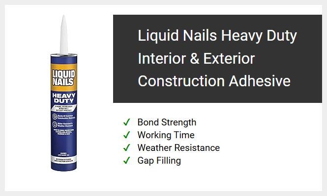 Liquid Nails Heavy Duty Interior & Exterior Construction Adhesive