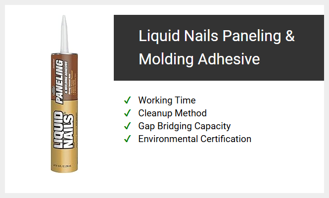 Liquid Nails Paneling & Molding Adhesive