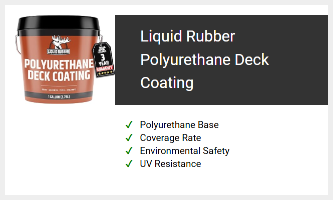 Liquid Rubber Polyurethane Deck Coating