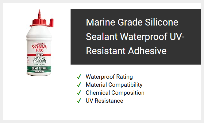 Marine Grade Silicone Sealant Waterproof UV-Resistant Adhesive