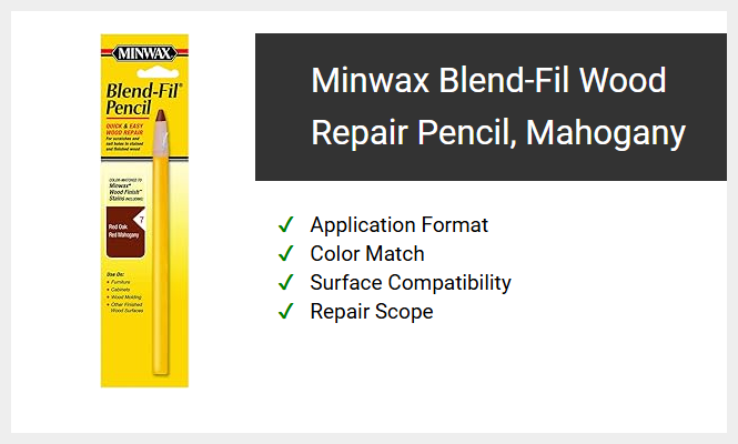 Minwax Blend-Fil Wood Repair Pencil, Mahogany