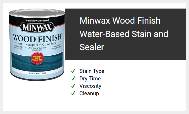 Minwax Wood Finish Water-Based Stain and Sealer